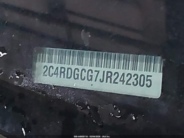 2C4RDGCG7JR242305 Dodge Grand Caravan Sxt