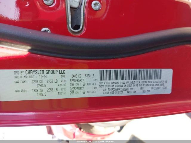 Dodge Journey American Value Pkg 2015 3C4PDCAB7FT591606 Image 9