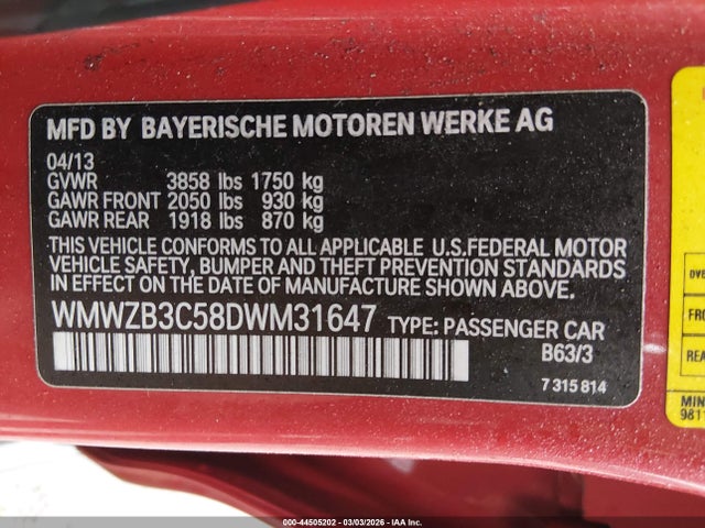 2013 MINI COUNTRYMAN WMWZB3C58DWM31647 Photo 8