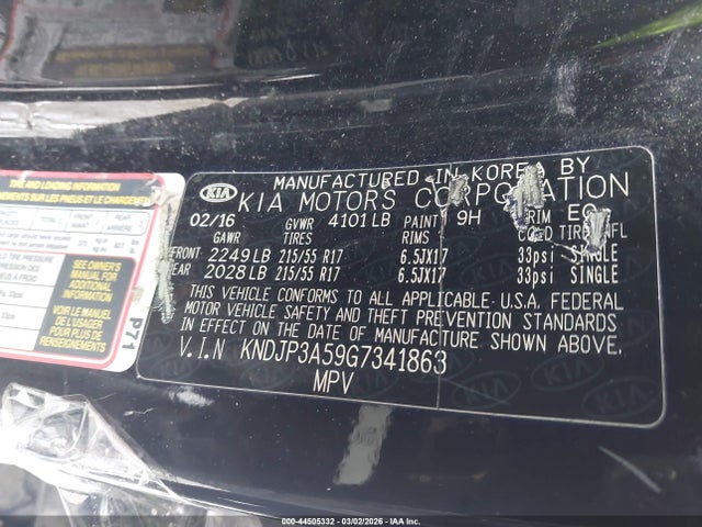 Продаж на аукціоні авто 2016 Kia Soul +, vin: KNDJP3A59G7341863, номер лоту: 44505332