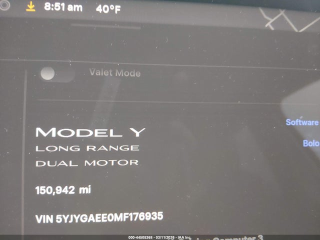 2021 TESLA MODEL Y 5YJYGAEE0MF176935 Photo 6