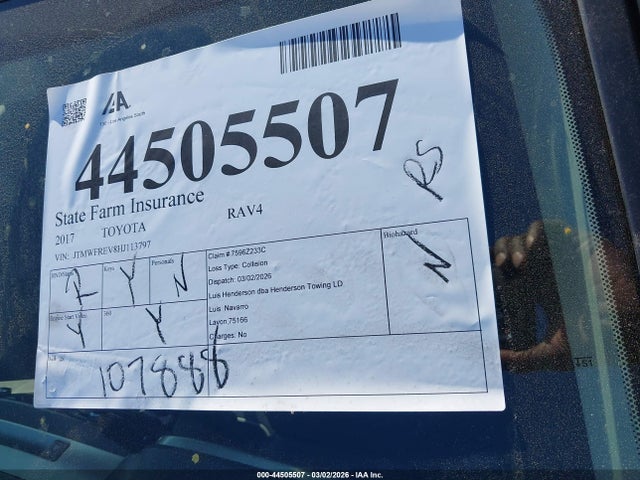 Toyota Rav4 Xle 2017 JTMWFREV8HJ113797 Image 17