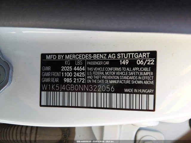 2022 MERCEDES-BENZ CLA 250 COUPE W1K5J4GB0NN322056 Photo 8