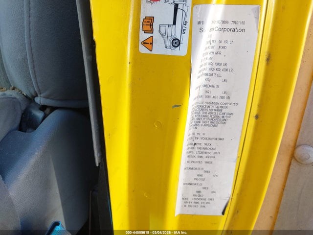 Продаж на аукціоні авто 2007 Ford E-350 Cutaway, vin: 1FDSE35L07DA15448, номер лоту: 44505618