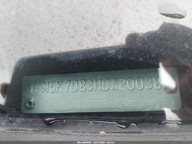 Aukcja sprzedaży 2017 Ford Explorer Xlt, vin: 1FM5K7D83HGA20038, numer aukcji: 44505693