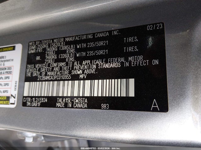 Продажа на аукционе авто 2023 Lexus Rx 350 F Sport Handling, vin: 2T2BAMCA3PC010955, номер лота: 44505753