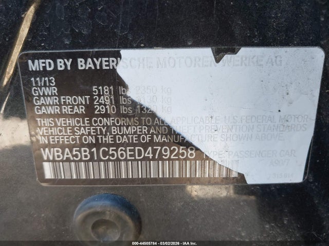 BMW 535i 2014 WBA5B1C56ED479258 Image 9