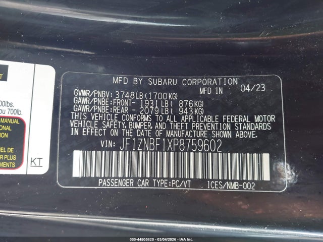 2023 TOYOTA GR86 JF1ZNBF1XP8759602 Photo 8