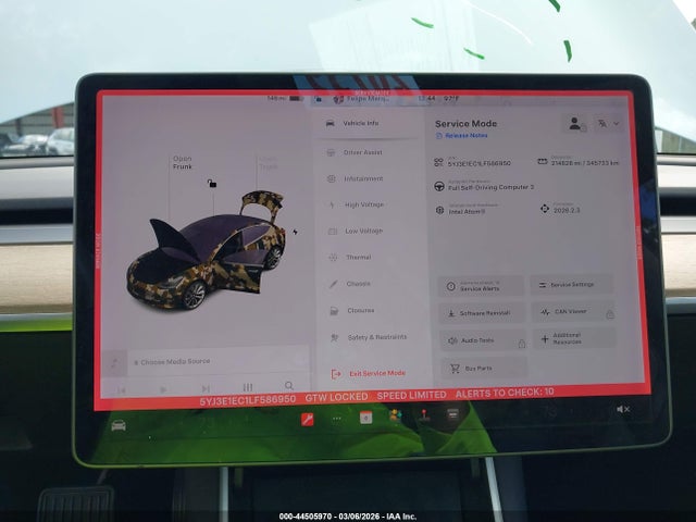 Aukcja sprzedaży 2020 Tesla Model 3 Performance Dual Motor All-wheel Drive, vin: 5YJ3E1EC1LF586950, numer aukcji: 44505970