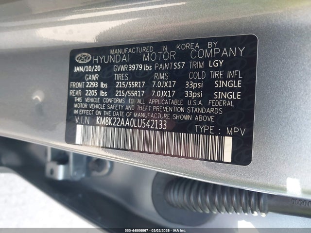 Hyundai Kona Sel 2020 KM8K22AA0LU542133 Image 9