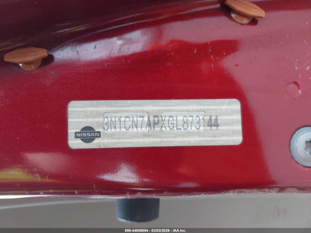 Продажа на аукционе авто 2016 Nissan Versa 1.6 Sv, vin: 3N1CN7APXGL873144, номер лота: 44506094