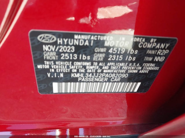 2023 HYUNDAI SONATA HYBRID KMHL34JJ2PA082090 Photo 8