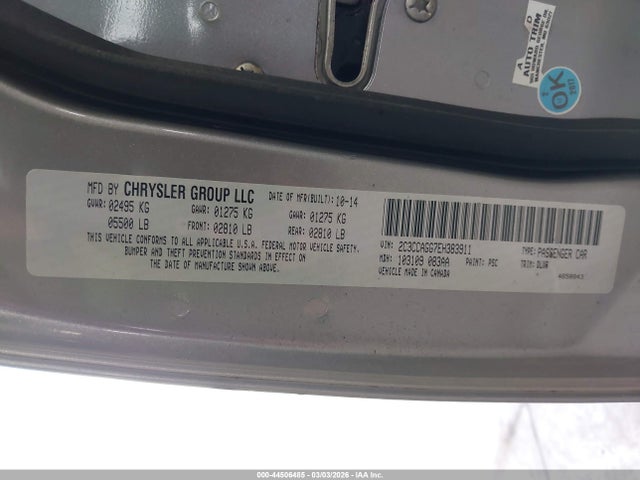 Продажа на аукционе авто 2014 Chrysler 300 300s, vin: 2C3CCAGG7EH383911, номер лота: 44506485