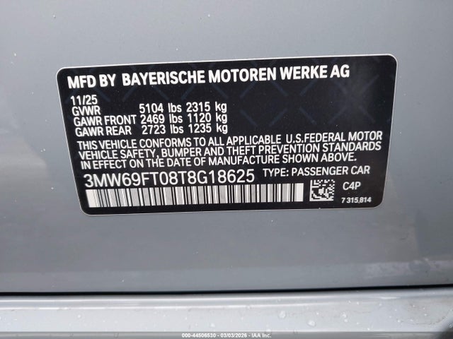 3MW69FT08T8G18625 BMW M340i Xdrive Na
