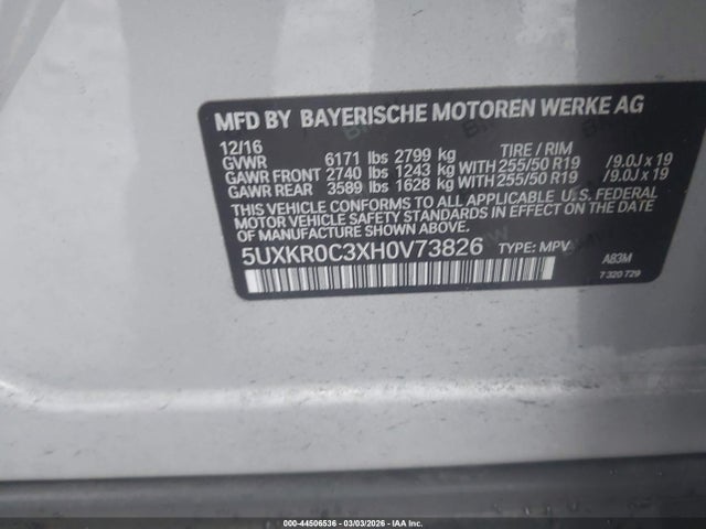 2017 BMW X5 5UXKR0C3XH0V73826 Photo 8