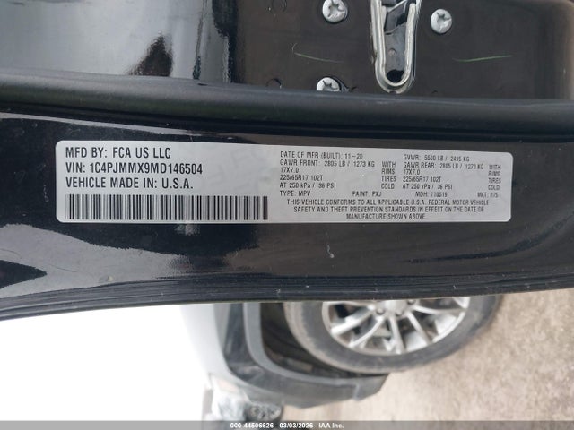 2021 JEEP CHEROKEE 1C4PJMMX9MD146504 Photo 8