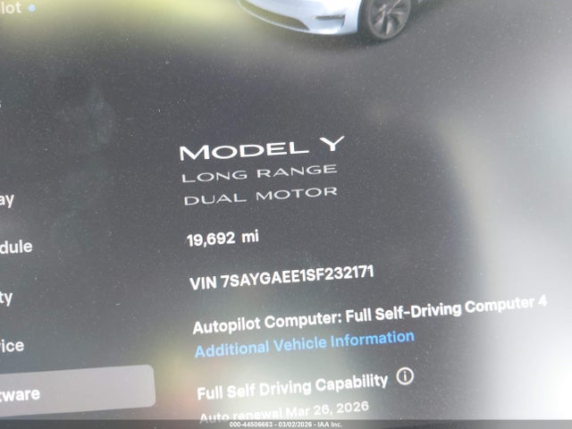 2025 TESLA MODEL Y 7SAYGAEE1SF232171 Photo 6