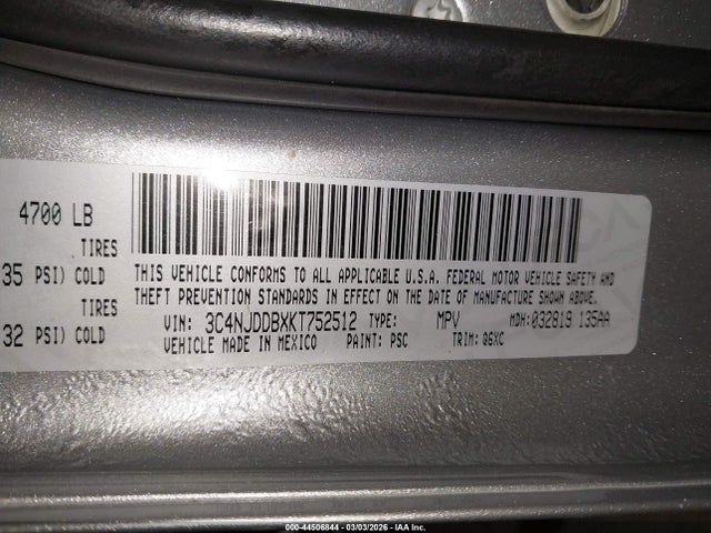 2019 JEEP COMPASS 3C4NJDDBXKT752512 Photo 8