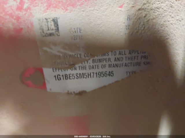 2017 CHEVROLET CRUZE 1G1BE5SM5H7195645 Photo 8