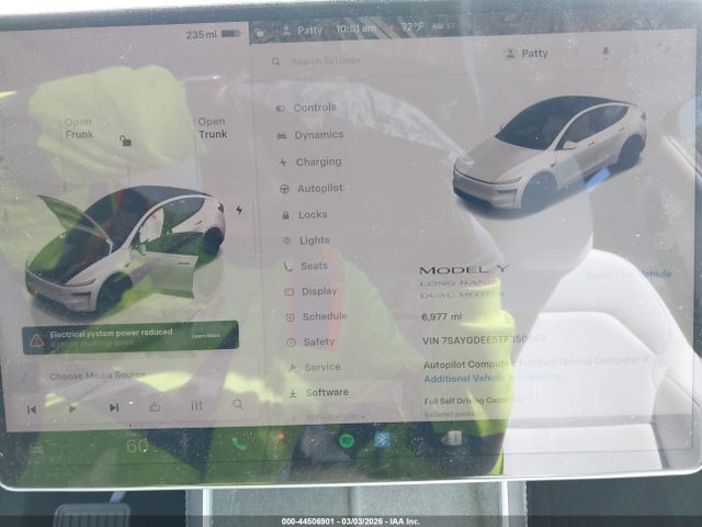 2026 TESLA MODEL Y 7SAYGDEE5TF350856 Photo 6