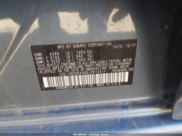 2018 SUBARU IMPREZA 4S3GKAU69J3610511 Photo 8