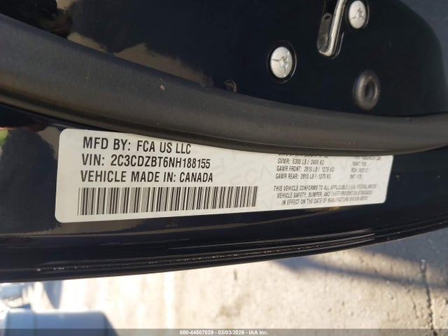 2022 DODGE CHALLENGER 2C3CDZBT6NH188155 Photo 8