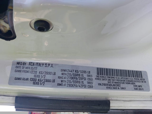 2018 RAM PROMASTER CITY ZFBERFABXJ6K31102 Photo 8