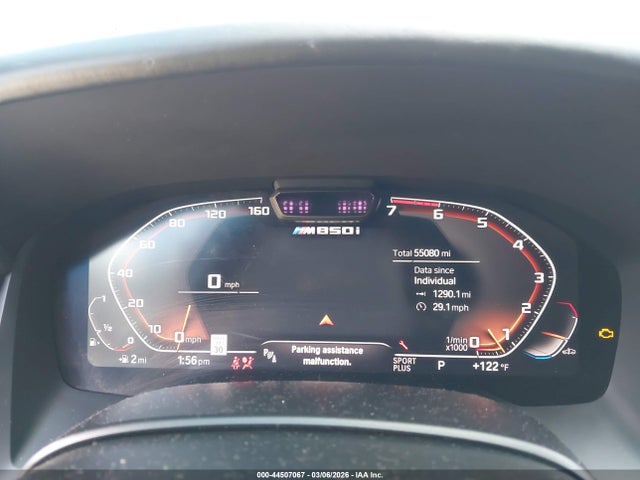 44507067 :رقم المزاد ، WBAGV8C02LCD87759 vin ، 2020 Bmw M850i Gtan Coupe Xdrive مزاد بيع