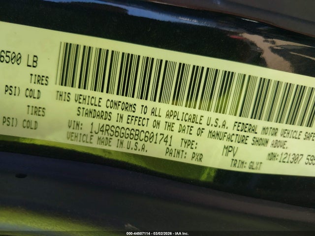 2011 JEEP GRAND CHEROKEE 1J4RS6GG6BC601741 Photo 8