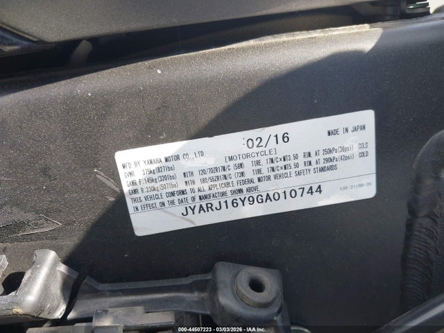 JYARJ16Y9GA010744 Yamaha Yzfr6 C