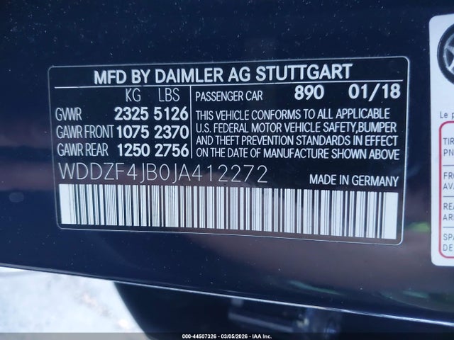 Mercedes-Benz E 300 2018 WDDZF4JB0JA412272 Image 9