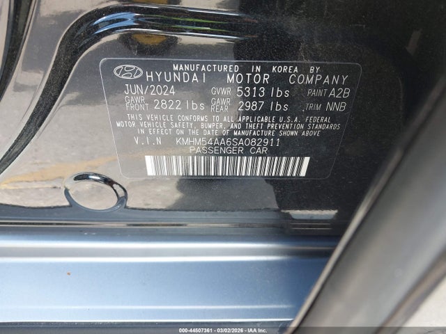 2025 HYUNDAI IONIQ 6 KMHM54AA6SA082911 Photo 8