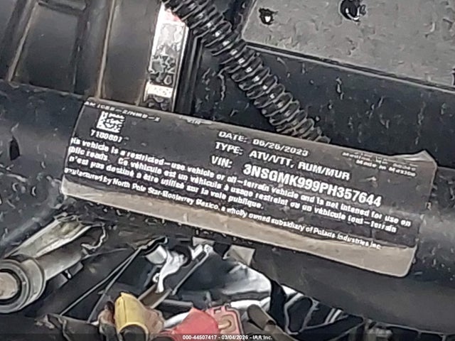 3NSGMK999PH357644 Polaris General Xp 4 1000 Ultimate