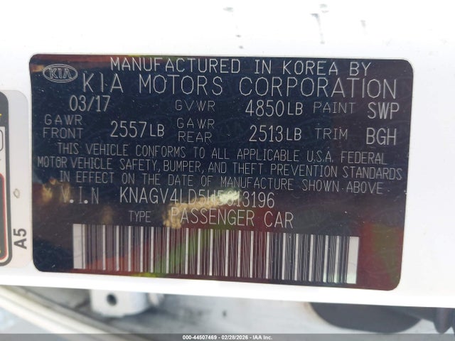 KNAGV4LD5H5013196 KIA Optima Plug-in Hybrid Ex