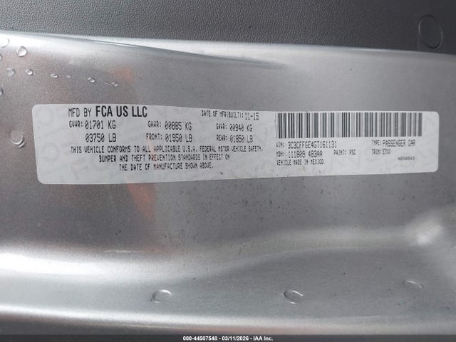 2016 FIAT 500E 3C3CFFGE4GT161131 Photo 8