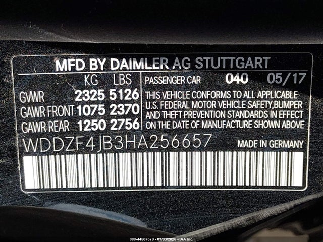 2017 MERCEDES-BENZ E 300 WDDZF4JB3HA256657 Photo 8