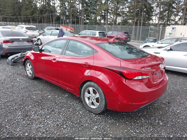 2014 Hyundai Elantra Se მანქანა იყიდება აუქციონზე, vin: KMHDH4AE2EU103590, აუქციონის ნომერი: 44507832
