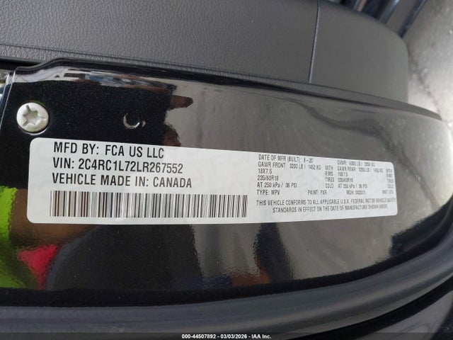 2020 CHRYSLER PACIFICA HYBRID 2C4RC1L72LR267552 Photo 8