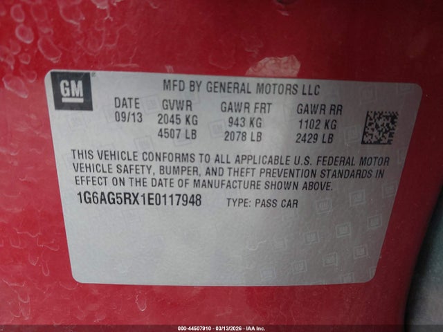 2014 CADILLAC ATS 1G6AG5RX1E0117948 Photo 8