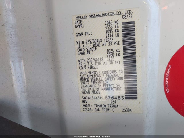 2023 NISSAN ROGUE 5N1BT3BA3PC676485 Photo 8