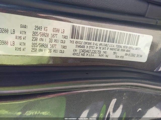 2018 DODGE DURANGO 1C4RDHAG7JC261759 Photo 8