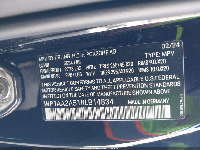 2024 PORSCHE MACAN WP1AA2A51RLB14834 Photo 8