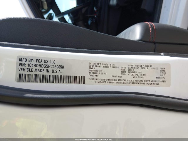 Dodge Durango Gt Plus Rwd 2024 1C4RDHDG5RC159058 Image 9