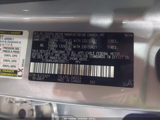 2024 LEXUS RX 350 2T2BAMCAXRC088572 Photo 8