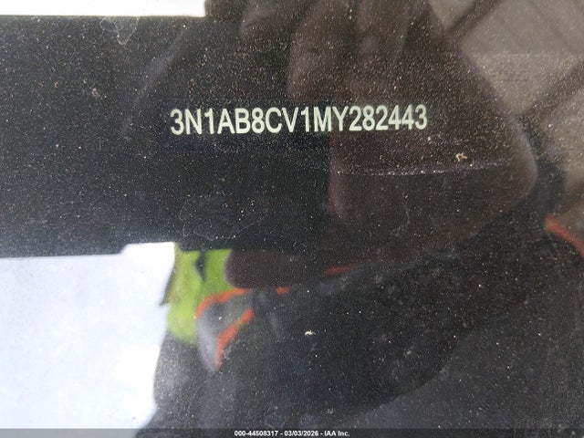 44508317 :رقم المزاد ، 3N1AB8CV1MY282443 vin ، 2021 Nissan Sentra Sv Xtronic Cvt مزاد بيع