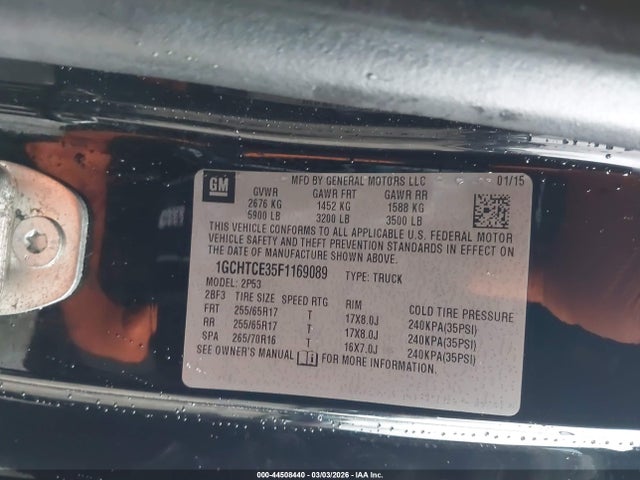 1GCHTCE35F1169089 Chevrolet Colorado Z71