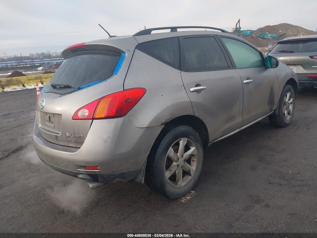 2009 Nissan Murano Sl მანქანა იყიდება აუქციონზე, vin: JN8AZ18W29W151087, აუქციონის ნომერი: 44508538