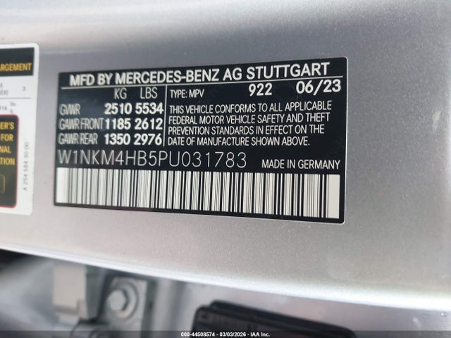 Aukcja sprzedaży 2023 Mercedes-benz Glc 300 4matic Suv, vin: W1NKM4HB5PU031783, numer aukcji: 44508574