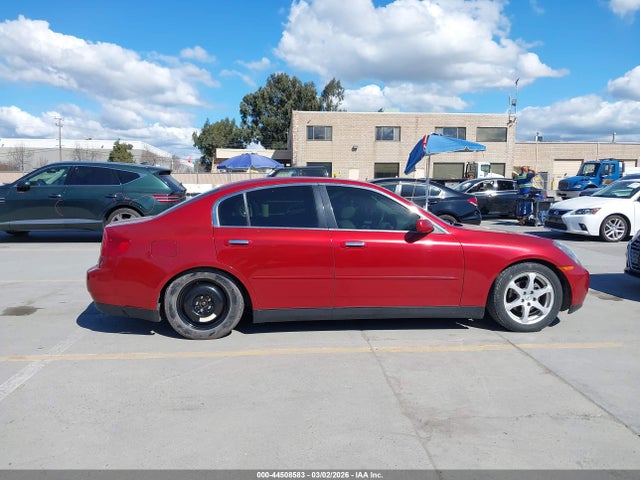 2003 Infiniti G35 Luxury Leather მანქანა იყიდება აუქციონზე, vin: JNKCV51E53M313627, აუქციონის ნომერი: 44508583
