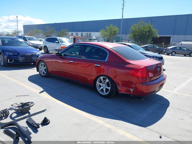 2003 Infiniti G35 Luxury Leather მანქანა იყიდება აუქციონზე, vin: JNKCV51E53M313627, აუქციონის ნომერი: 44508583